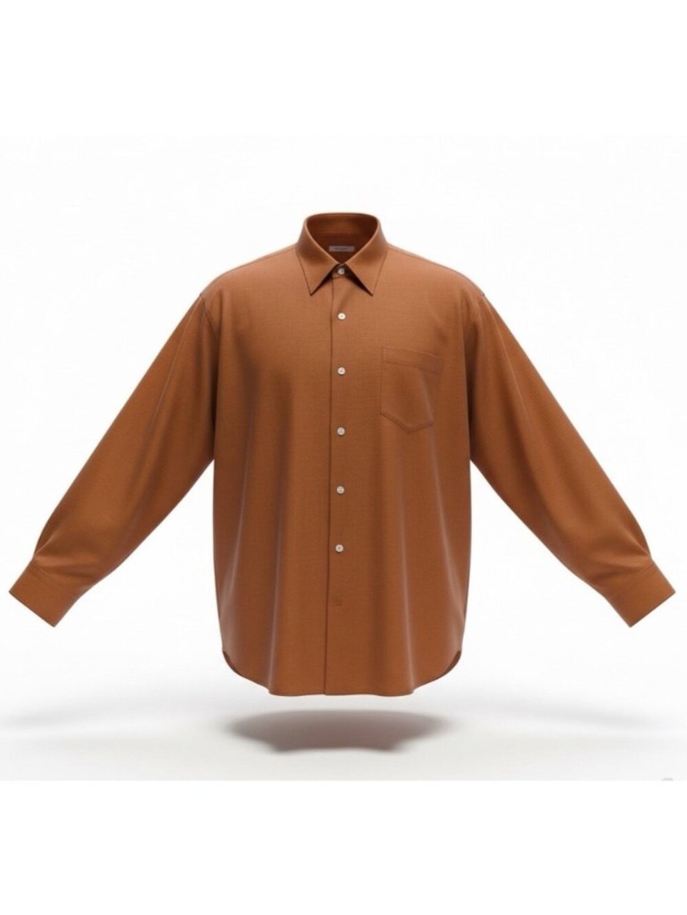 Tommy Bahama Mens Brown Button-Up Long Sleeve Shirt Size XXL